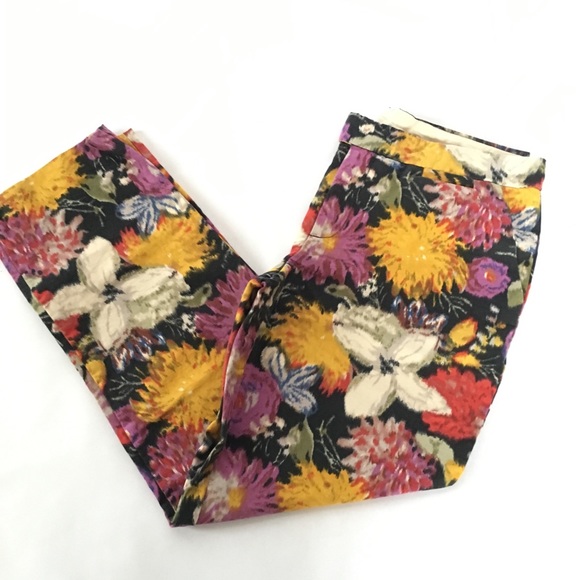 Anthropologie Pants - Anthropologie Elevenses Tropica Crop ankle pant